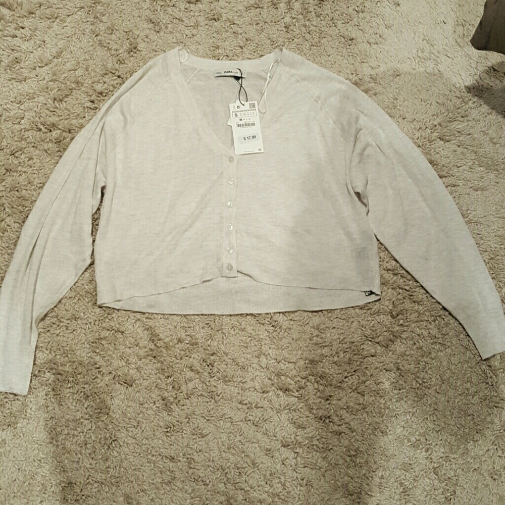 Zara Short V-Neck Cardigan